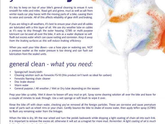 A Guide To Cleaning Your Bike