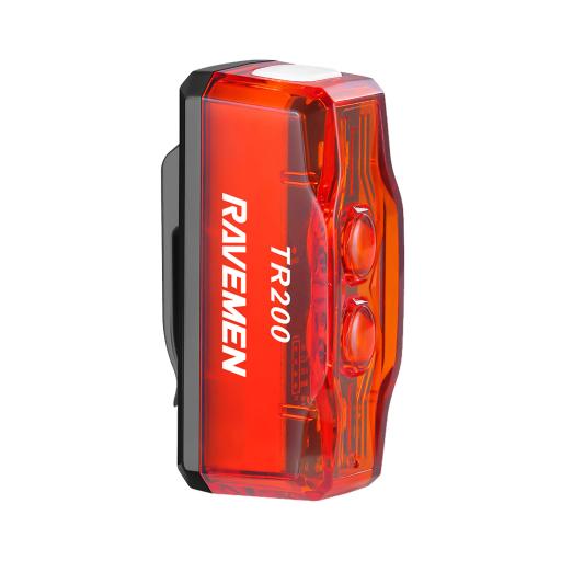 Ravemen TR200 USB Rechargeable Rear Light with Brake Detection (200 Lumens)